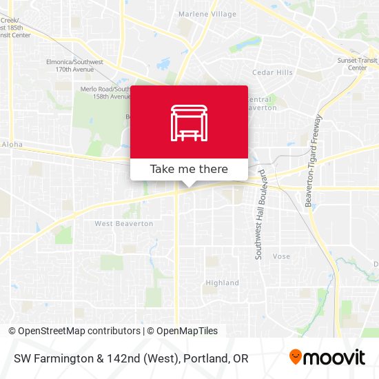 Mapa de SW Farmington & 142nd (West)