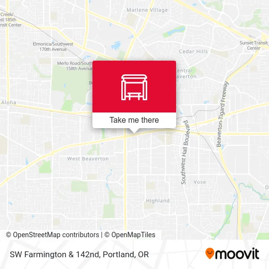 Mapa de SW Farmington & 142nd