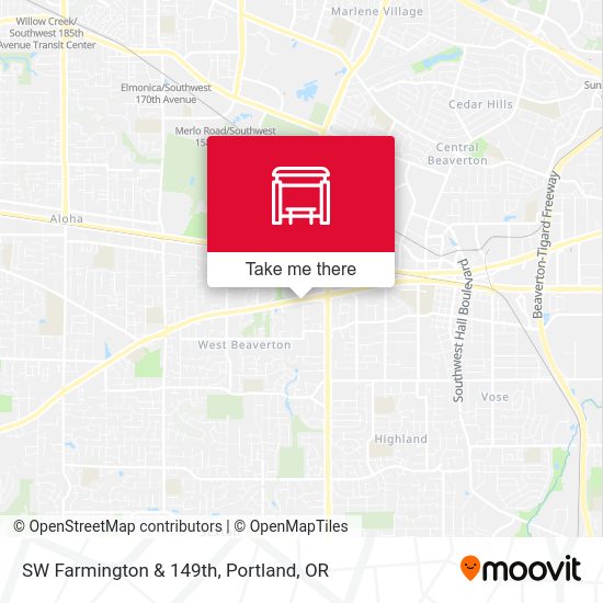 Mapa de SW Farmington & 149th