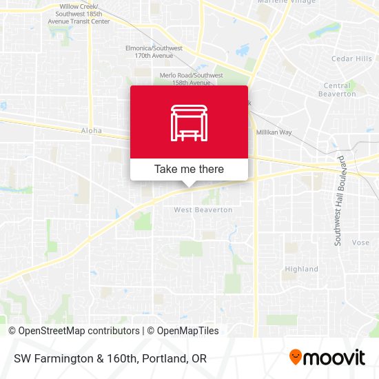 Mapa de SW Farmington & 160th
