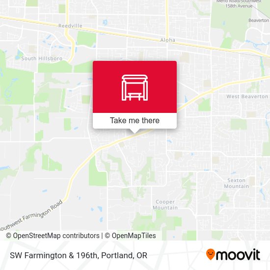 SW Farmington & 196th map