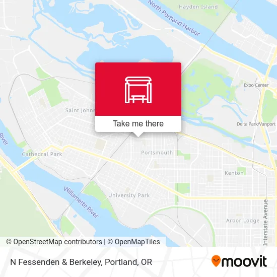 Mapa de N Fessenden & Berkeley
