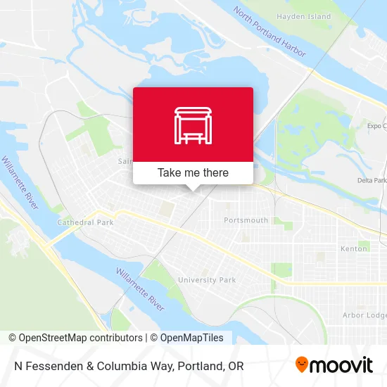 Mapa de N Fessenden & Columbia Way