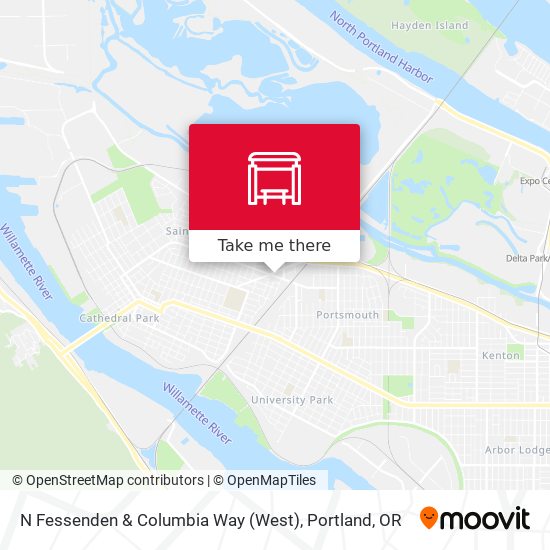 N Fessenden & Columbia Way (West) map