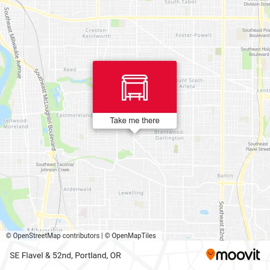 SE Flavel & 52nd map