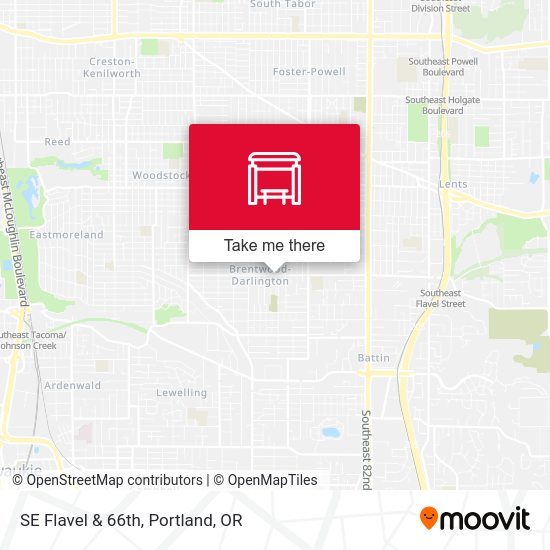 Mapa de SE Flavel & 66th