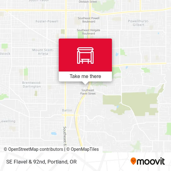 Mapa de SE Flavel & 92nd