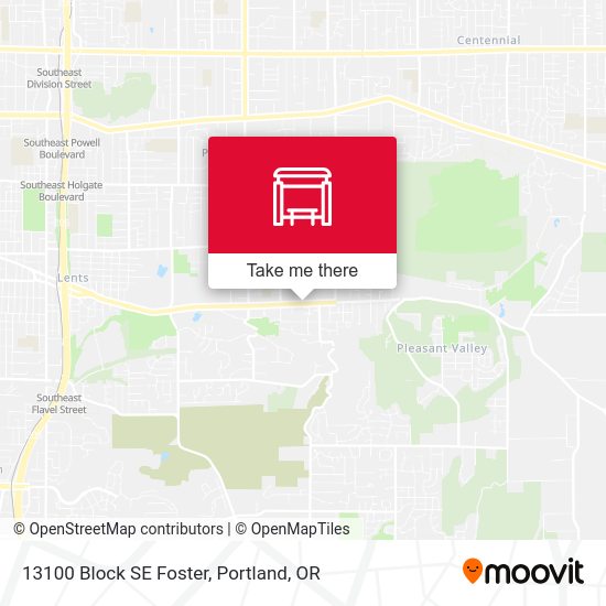 13100 Block SE Foster map