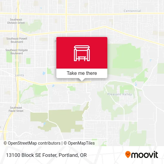 13100 Block SE Foster map