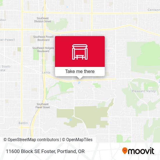 11600 Block SE Foster map