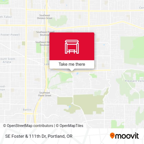 Mapa de SE Foster & 111th Dr
