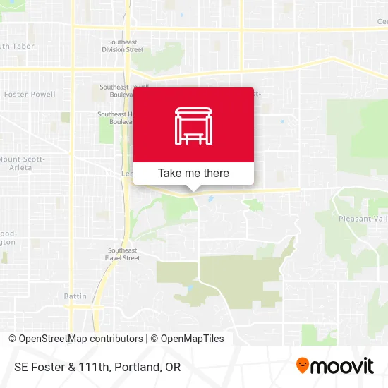 SE Foster & 111th map