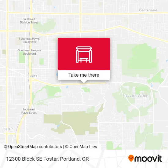 12300 Block SE Foster map