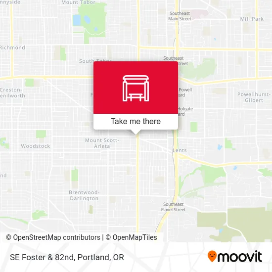 SE Foster & 82nd map