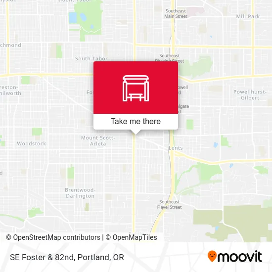 SE Foster & 82nd map