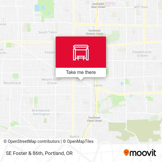 SE Foster & 86th map