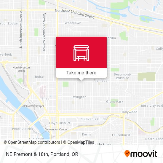 Mapa de NE Fremont & 18th