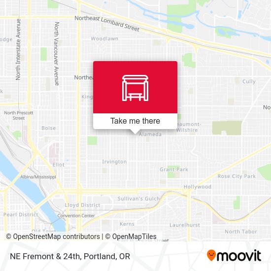 Mapa de NE Fremont & 24th