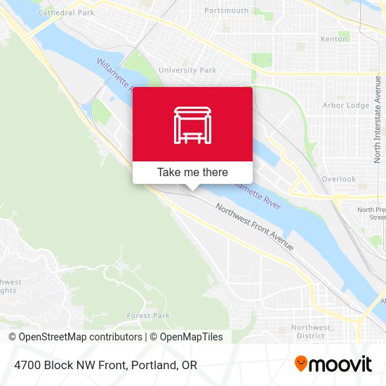 Mapa de 4700 Block NW Front