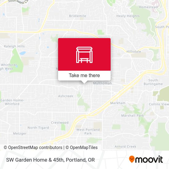 Mapa de SW Garden Home & 45th
