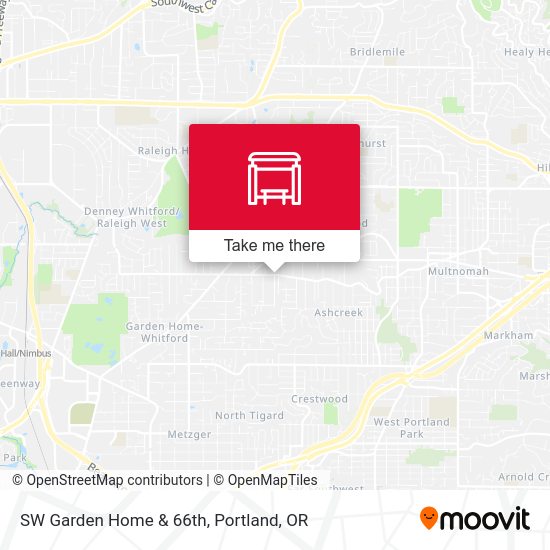 Mapa de SW Garden Home & 66th