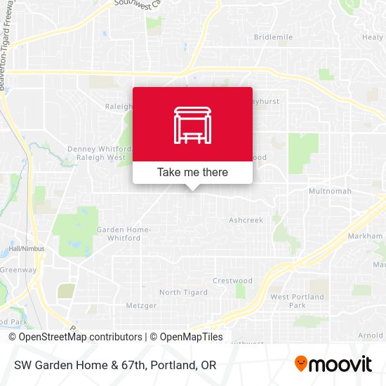 Mapa de SW Garden Home & 67th