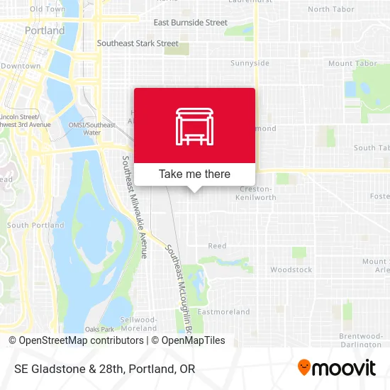 SE Gladstone & 28th map