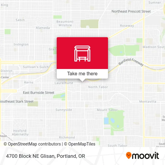 4700 Block NE Glisan map