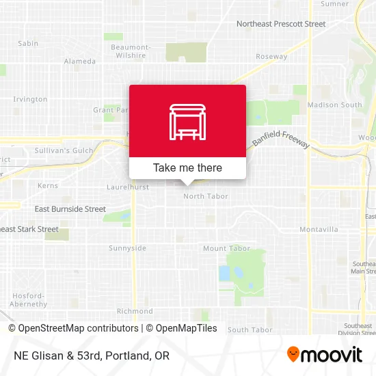 NE Glisan & 53rd map