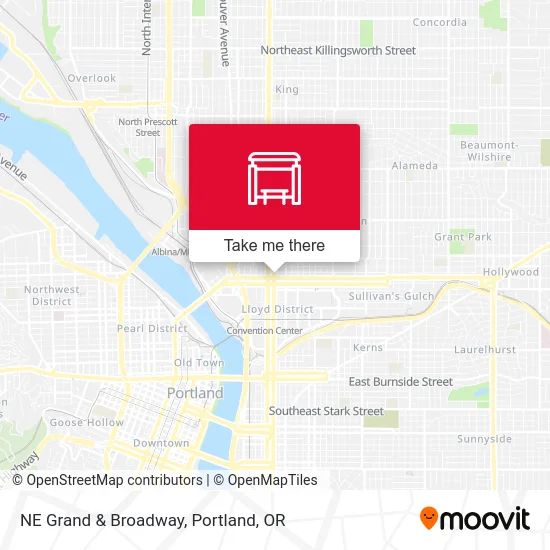 Mapa de NE Grand & Broadway