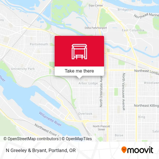 N Greeley & Bryant map