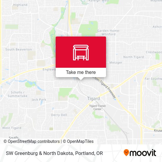 SW Greenburg & North Dakota map