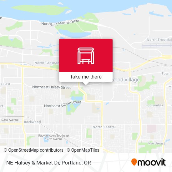 NE Halsey & Market Dr map