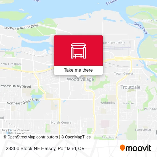 23300 Block NE Halsey map