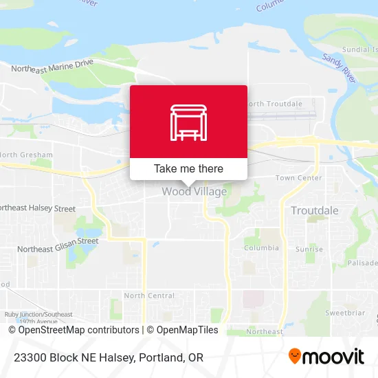 23300 Block NE Halsey map