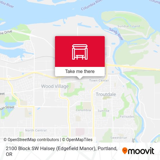 2100 Block SW Halsey (Edgefield Manor) map