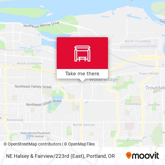 NE Halsey & Fairview / 223rd (East) map