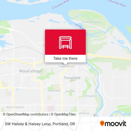SW Halsey & Halsey Loop map