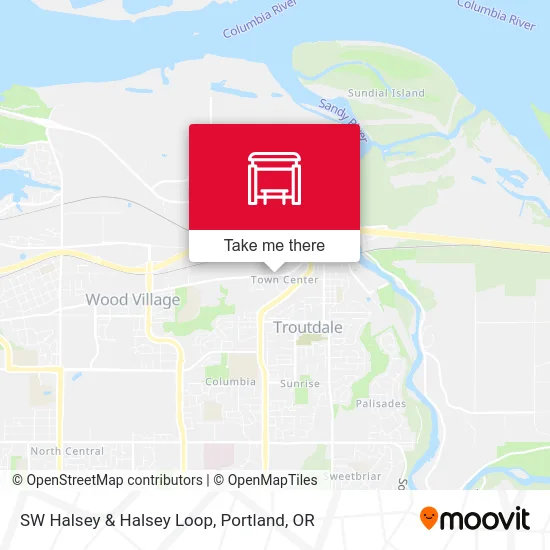 SW Halsey & Halsey Loop map