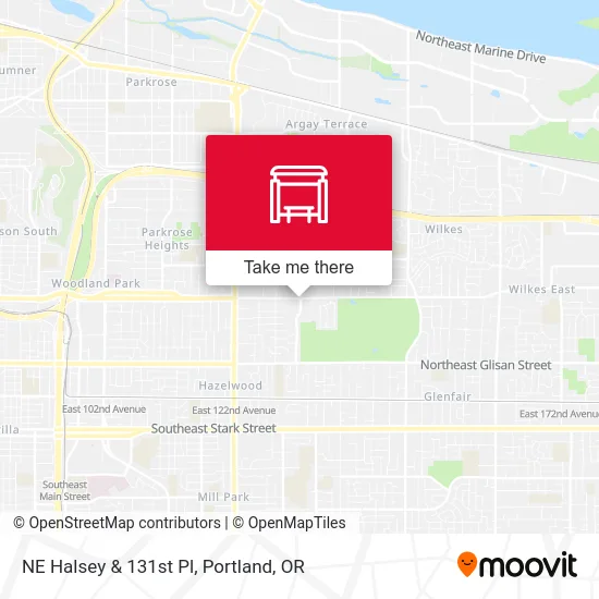 Mapa de NE Halsey & 131st Pl
