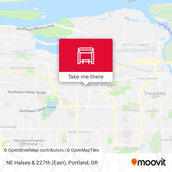 NE Halsey & 227th (East) map