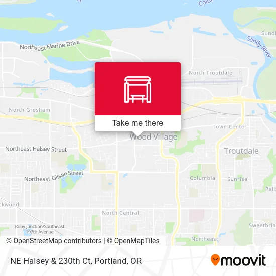 NE Halsey & 230th Ct map
