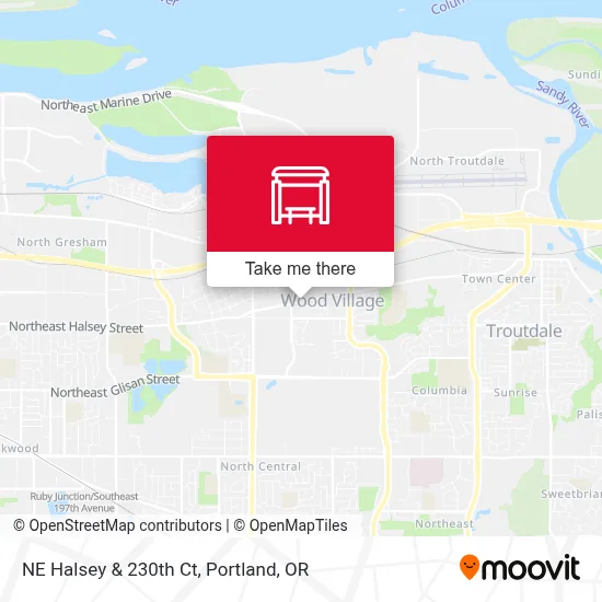 NE Halsey & 230th Ct map