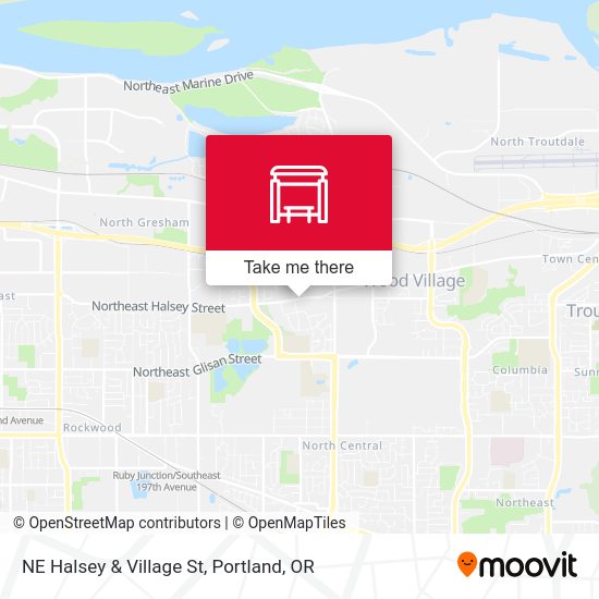 Mapa de NE Halsey & Village St