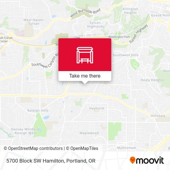 5700 Block SW Hamilton map