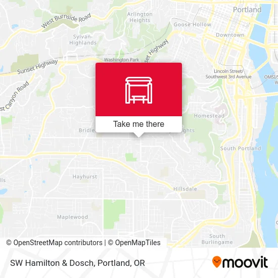 Mapa de SW Hamilton & Dosch