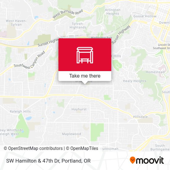 SW Hamilton & 47th Dr map