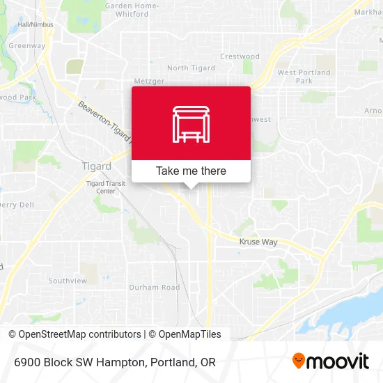 6900 Block SW Hampton map
