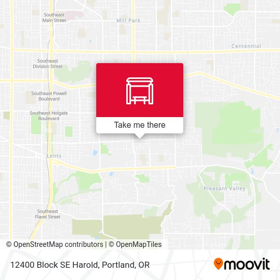 12400 Block SE Harold map
