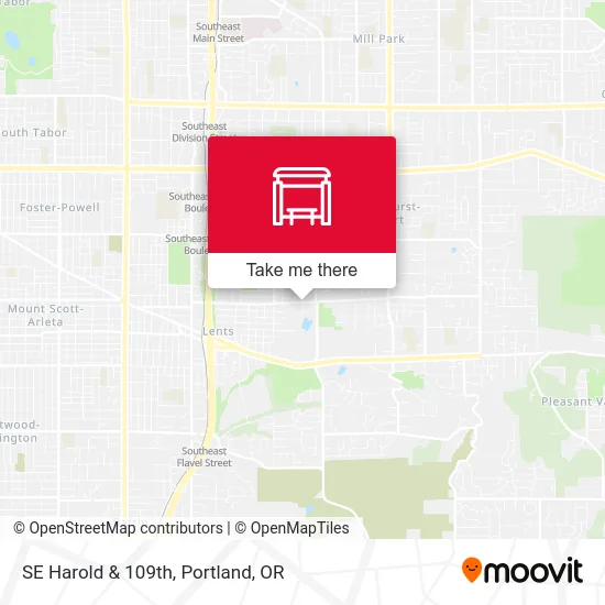 SE Harold & 109th map